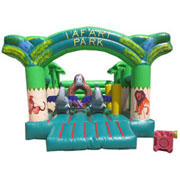 inflatable Jungle Buddies bouncer